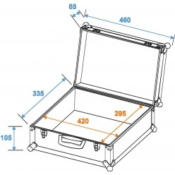 ROADINGER Universal Case FOAM, blue